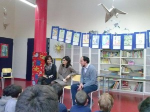 Francesca Antonella Amodio, Gabriella Bulfaro e Giovanni Calia presso il centro educativo "Il Beccogiallo"